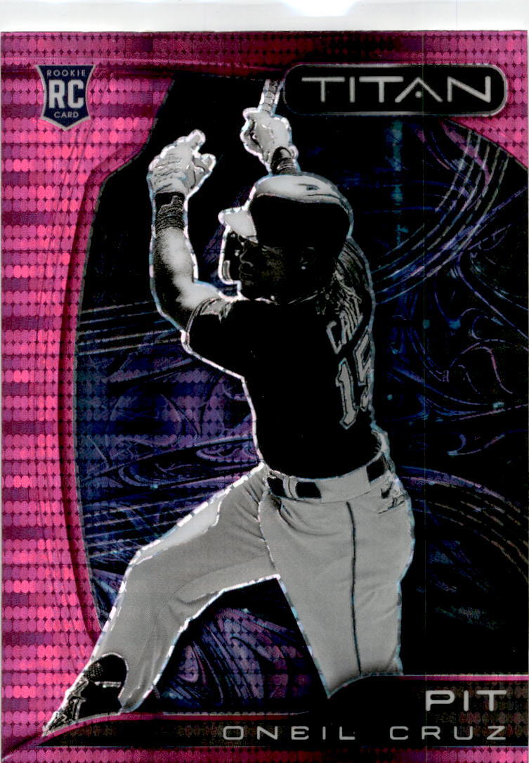 2022 Panini Chronicles Titan Pink Pulsar #3 Oneil Cruz Pittsburgh Pirates