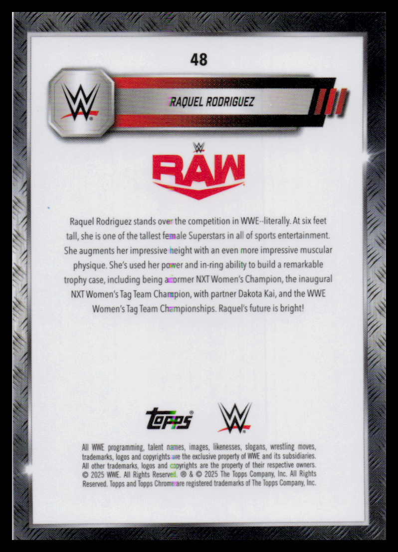 2024 Topps Chrome WWE #48 Raquel Rodriguez
