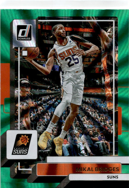2022 Donruss  Green Laser #135 Mikal Bridges