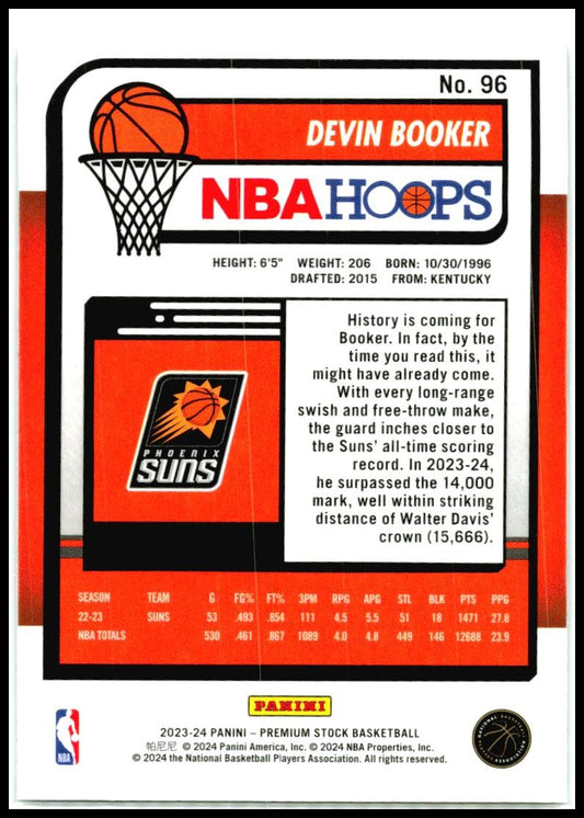 2023-24 Hoops #96 Devin Booker Phoenix Suns