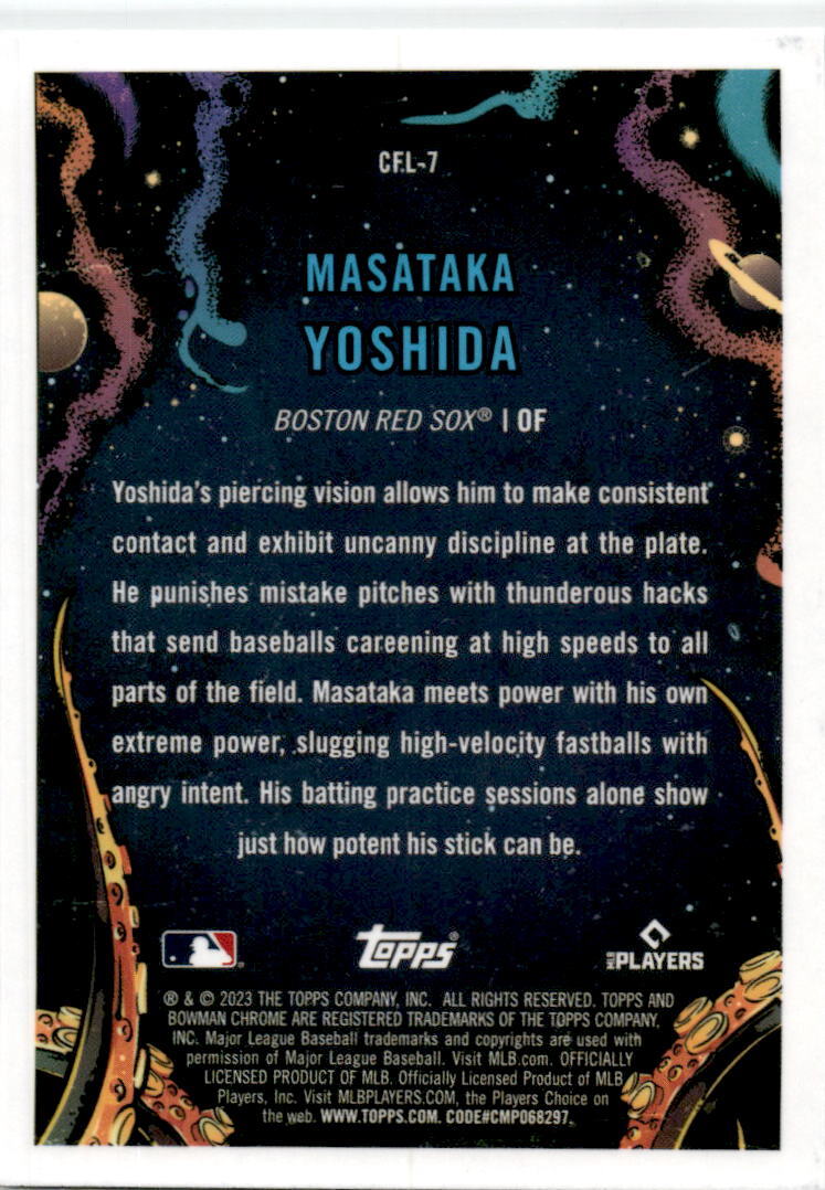 2023 Bowman Chrome It came to the league #CFL-7 Masataka Yoshida Boston Red Sox