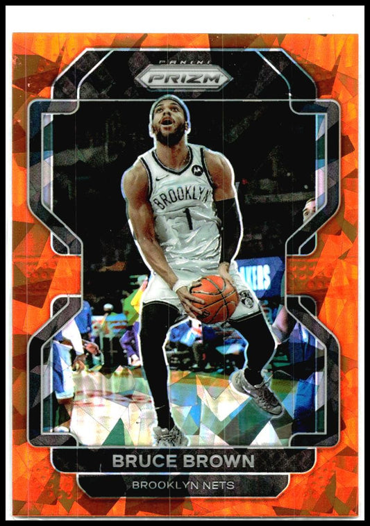 2021-22 Panini Prizm Orange Ice #230 Bruce Brown Brooklyn Nets