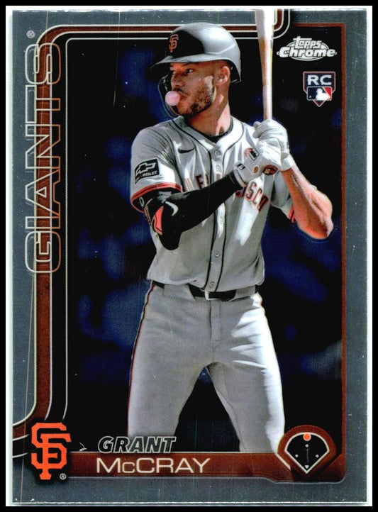 2025 Topps Chrome #116 Grant McCray Rookie San Francisco Giants