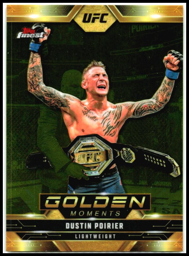 2025 Topps Finest UFC - Golden Moments #GM-20 Dustin Poirier