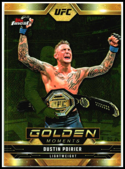 2025 Topps Finest UFC - Golden Moments #GM-20 Dustin Poirier