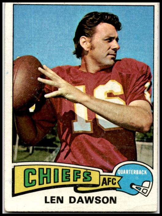 1975 Topps #120 Len Dawson Kansas City Chiefs