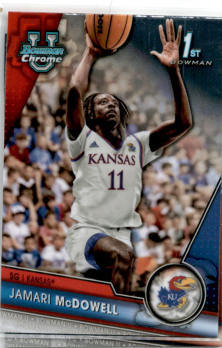 2023-24 Bowman University Chrome #40 Jamari McDowell Kansas Jayhawks