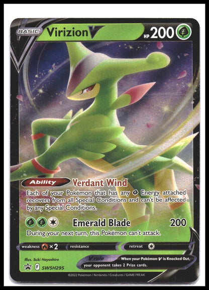 Virizion V #SWSH295 SWSH: Sword & Shield Promo Cards Promo