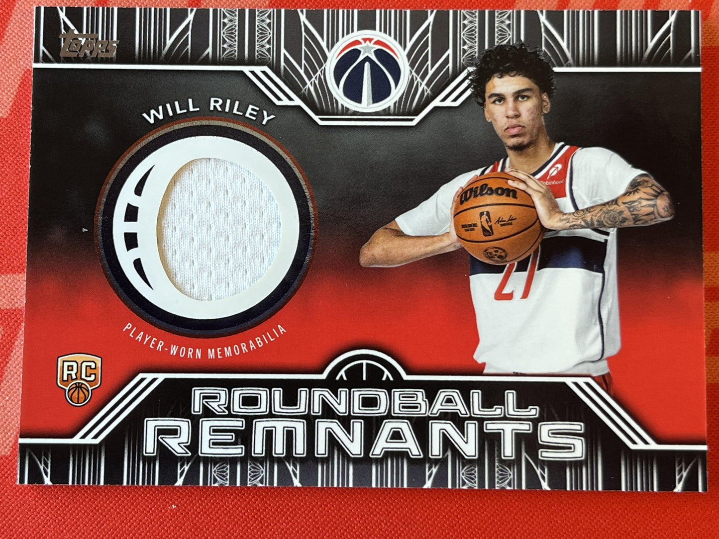 2025-26 Topps Roundball Remnamts #35 Will Riley Wizards