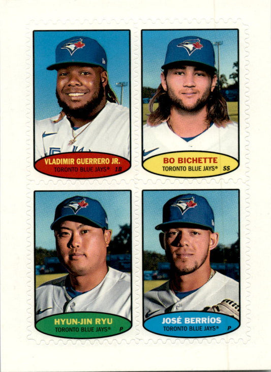 2023 Topps Heritage 1974 Topps Stamps #74BS-21 / 74BS-22 / 74BS-23 / Blue Jays