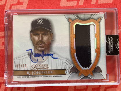 2024 topps dynasty Auto /10 #DAP-RJ Randy Johnson Yankees
