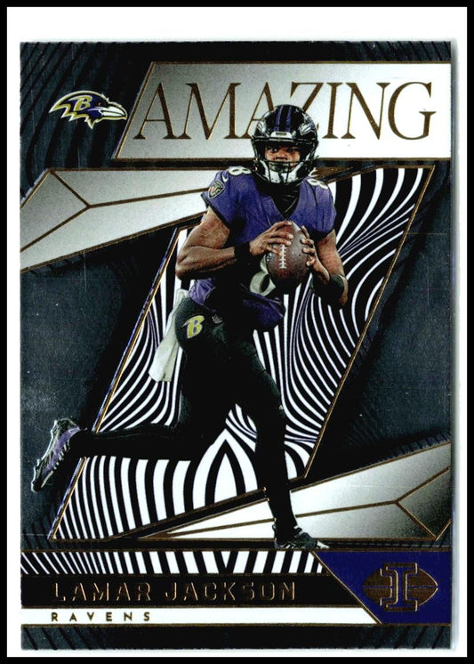 2024 Panini Illusions Amazing #10 Lamar Jackson Baltimore Ravens