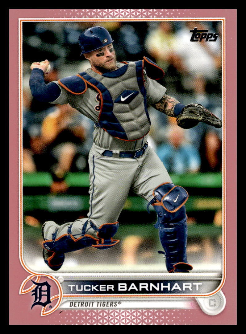 2022 Topps Mother’s Day Hot Pink  #406 Tucker Barnhart 22/50