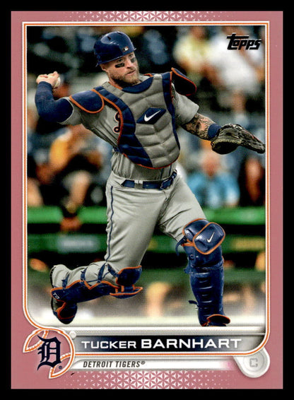2022 Topps Mother’s Day Hot Pink  #406 Tucker Barnhart 22/50