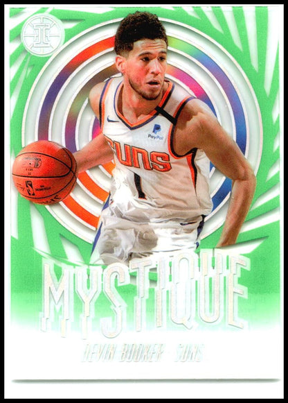 2019-20 Panini Illusions Mystique Emerald #20 Devin Booker Phoenix Suns