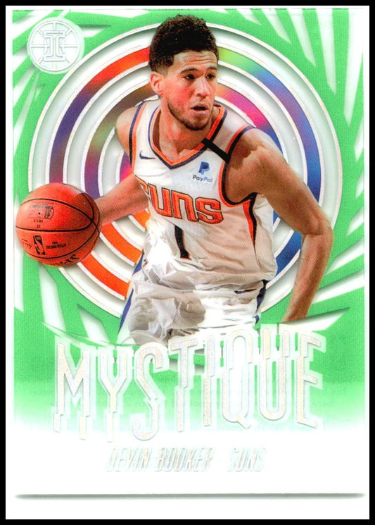 2019-20 Panini Illusions Mystique Emerald #20 Devin Booker Phoenix Suns