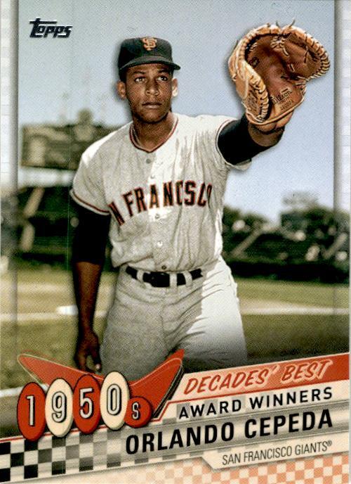 2020 Topps Decades' Best (Series One) #DB-8 Orlando Cepeda San Francisco Giants
