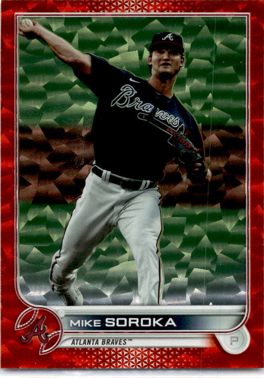 2022 Topps  Orange Foil board #527 Mike Soroka 119/299 Atlanta Braves