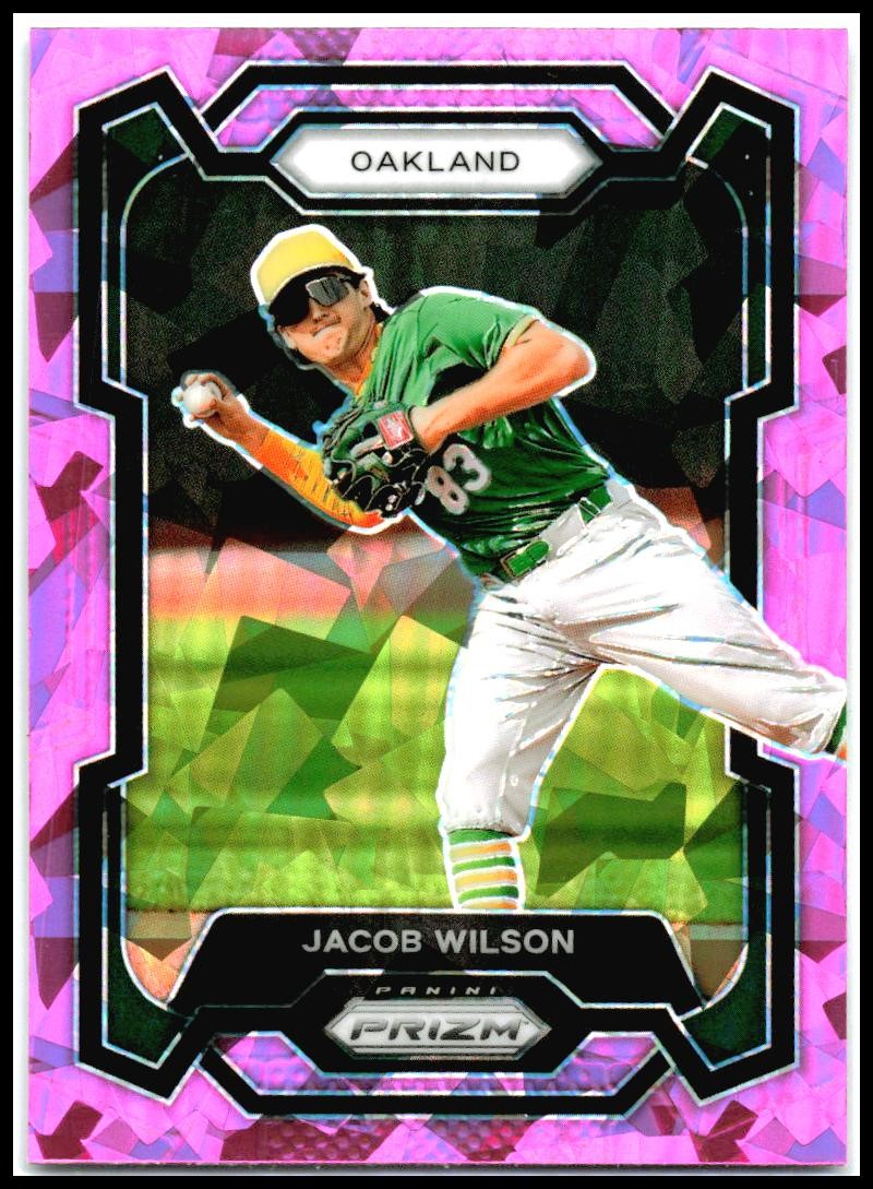 2024 Panini Prizm Pink Ice Prizms #237 Jacob Wilson Oakland Athletics