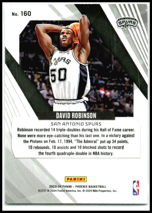 2023-24 Panini Phoenix #160 David Robinson San Antonio Spurs