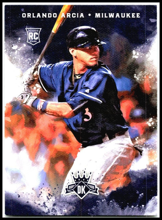 2017 Panini Diamond Kings #132 Orlando Arcia Rookie Milwaukee Brewers