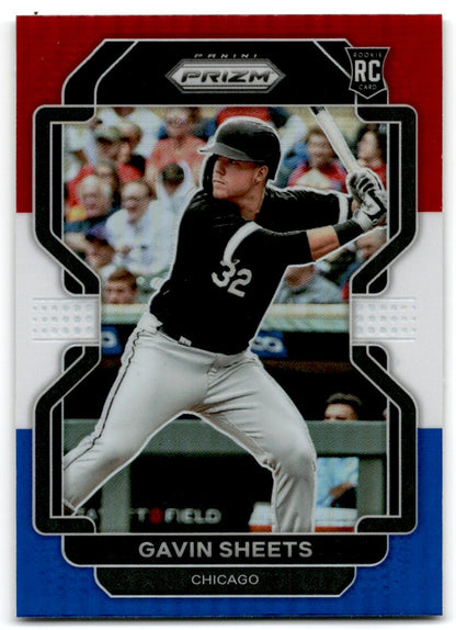 2022 Panini Prizm Red/White/Blue Gavin Sheets Chicago White Sox #228