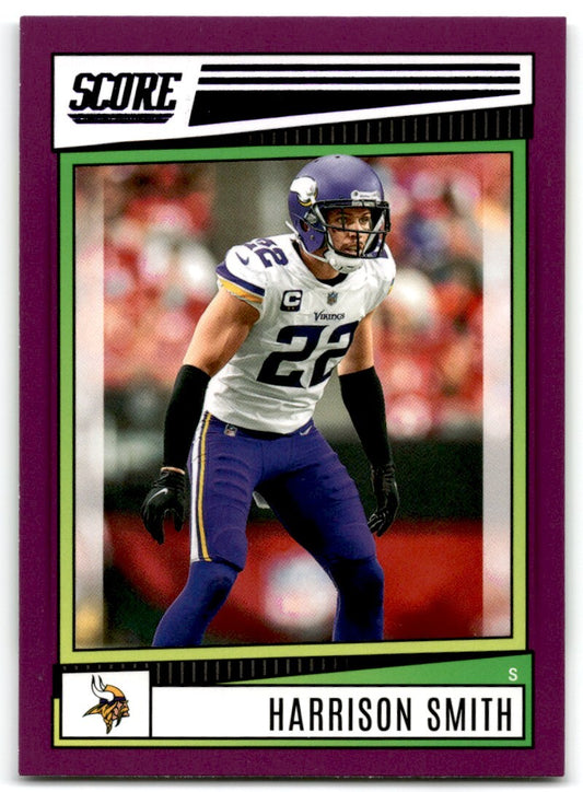2022 Score purple Harrison Smith Minnesota Vikings #109