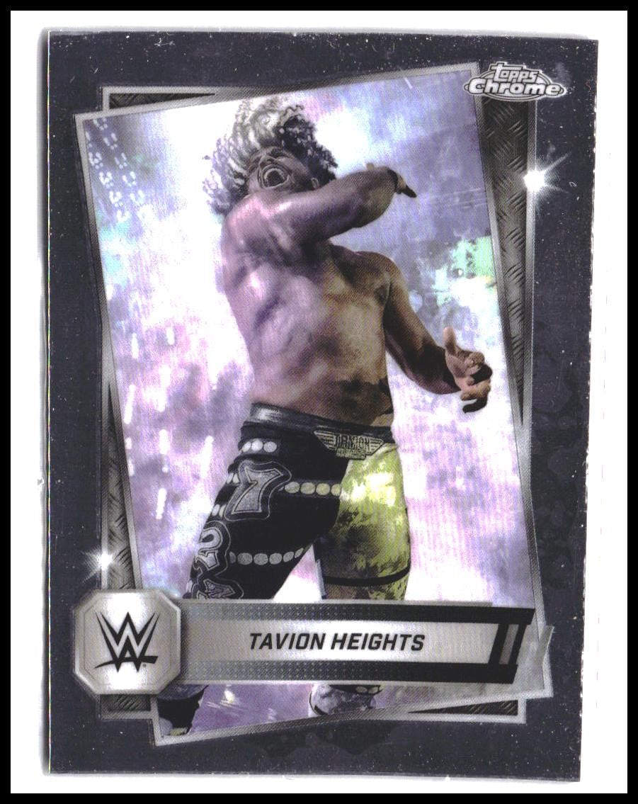 Tavion Heights #68 2025 Topps Chrome WWE Rookie RC