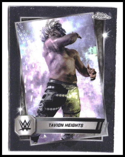 Tavion Heights #68 2025 Topps Chrome WWE Rookie RC
