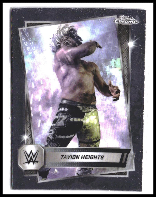 Tavion Heights #68 2025 Topps Chrome WWE Rookie RC
