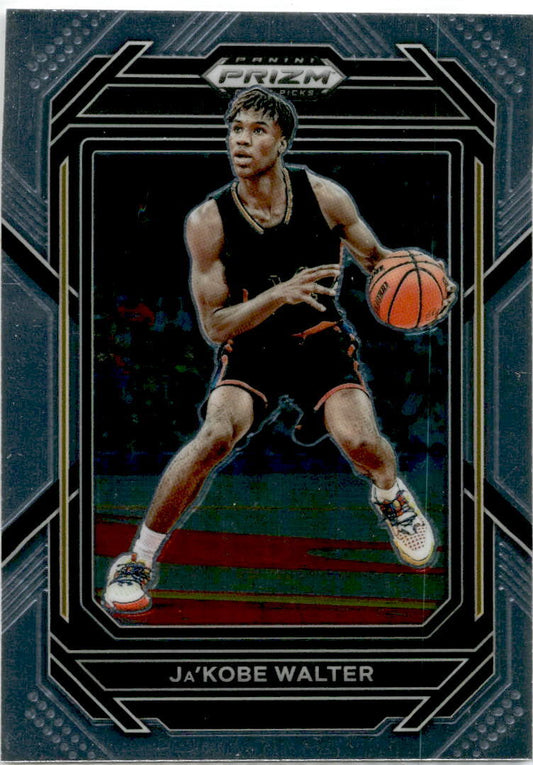 2023 Panini Prizm Draft Picks #27 Ja'Kobe Walter RC Toronto Raptors