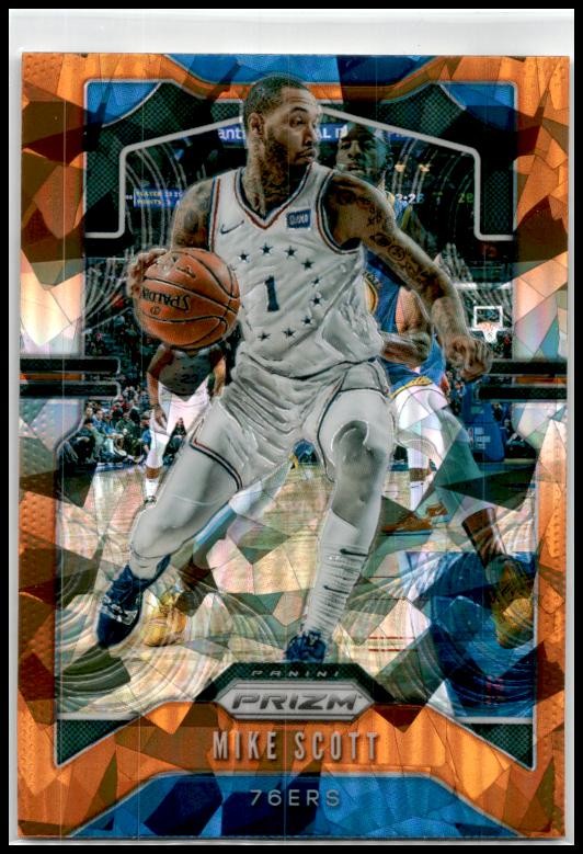 2019-20 Panini Prizm Prizms Orange Ice #53 Mike Scott Philadelphia 76ers