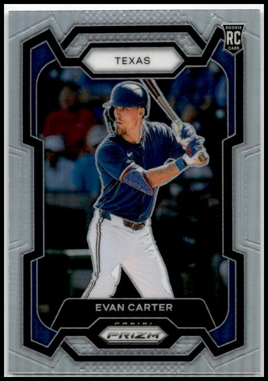 2024 Panini Prizm Silver Prizms #274 Evan Carter Texas Rangers