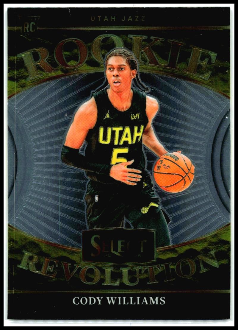 2024-25 Panini Select Rookie Revolution #22 Cody Williams Utah Jazz