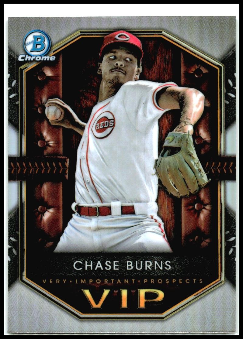 2025 Bowman Very Important Prospects #VIP-7 Chase Burns Cincinnati Reds