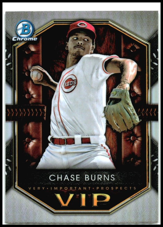 2025 Bowman Very Important Prospects #VIP-7 Chase Burns Cincinnati Reds