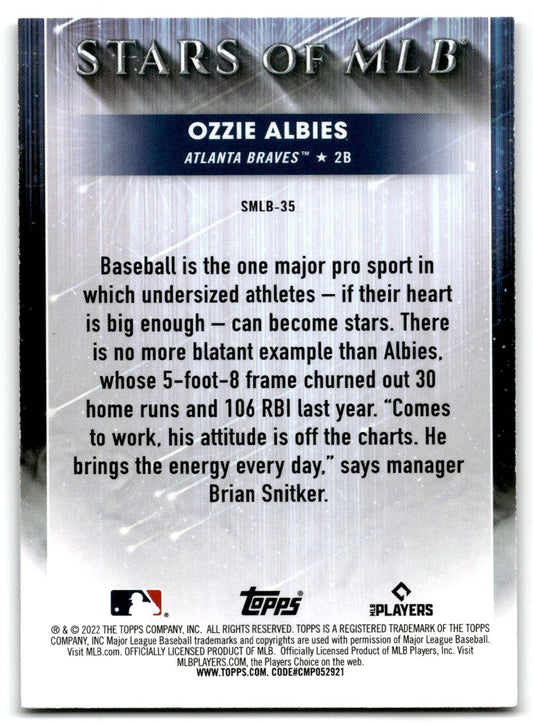2022 Topps Stars of MLB Ozzie Albies Atlanta Braves #500