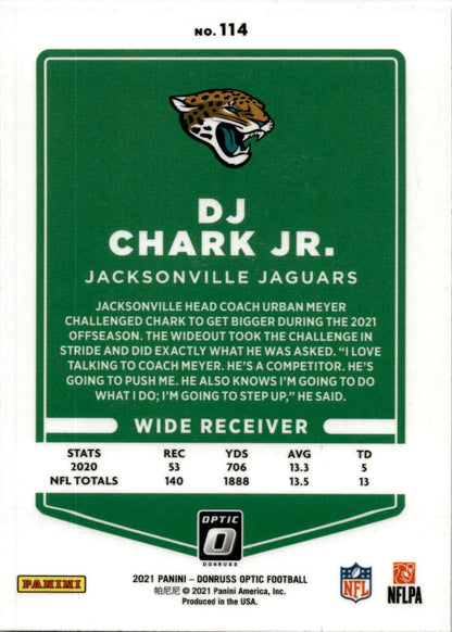 2021 Donruss Optic #114 DJ Chark Jr. Jacksonville Jaguars