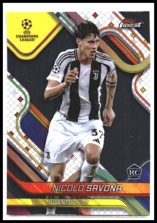Nicolò Savona #129 2024-25 Finest UEFA Club Competitions Rookie