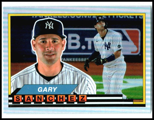 2021 Topps Archives 1989 Topps Big Foil #89BF-31 Gary Sanchez New York Yankees
