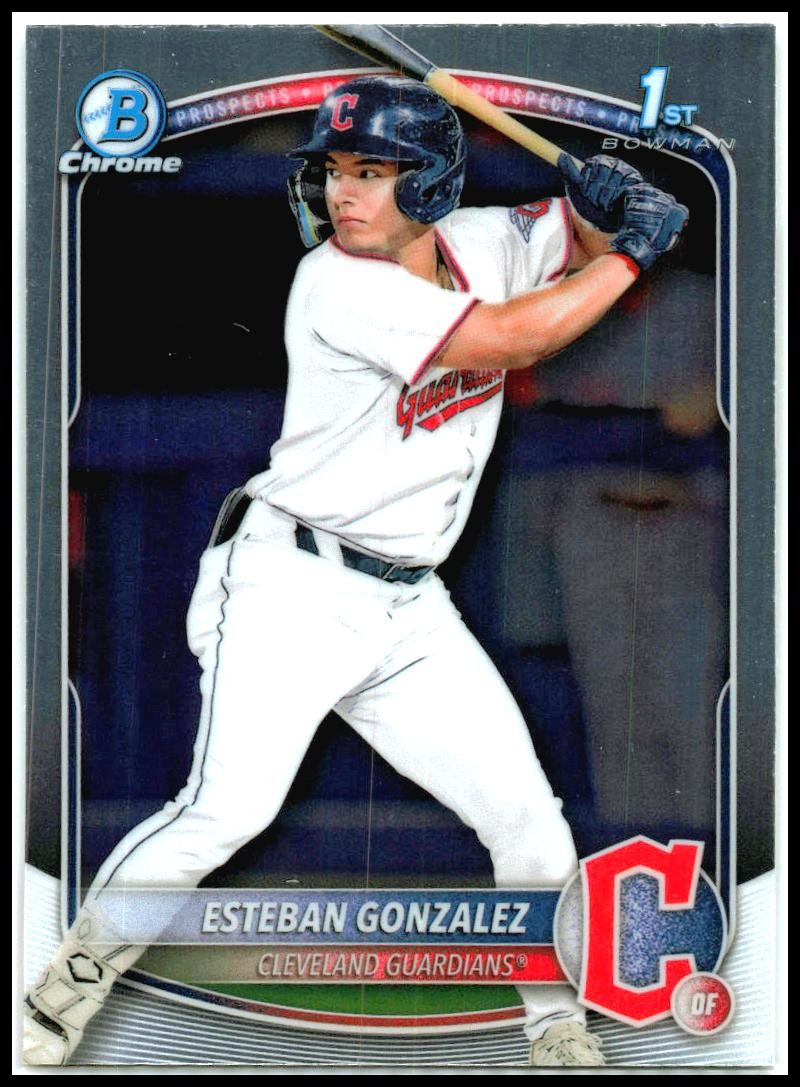 2025 Bowman Chrome Prospects #BCP-70 Esteban Gonzalez Cleveland Guardians