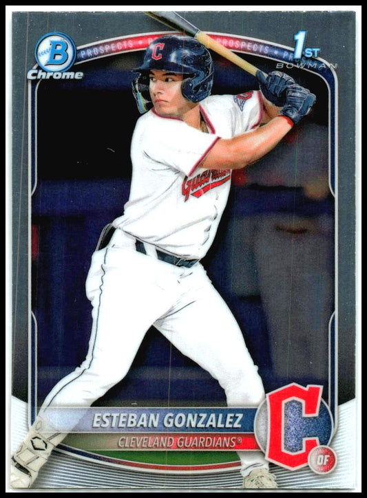 2025 Bowman Chrome Prospects #BCP-70 Esteban Gonzalez Cleveland Guardians