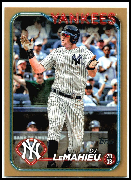 2024 Topps Gold #641 DJ LeMahieu #/2024 New York Yankees