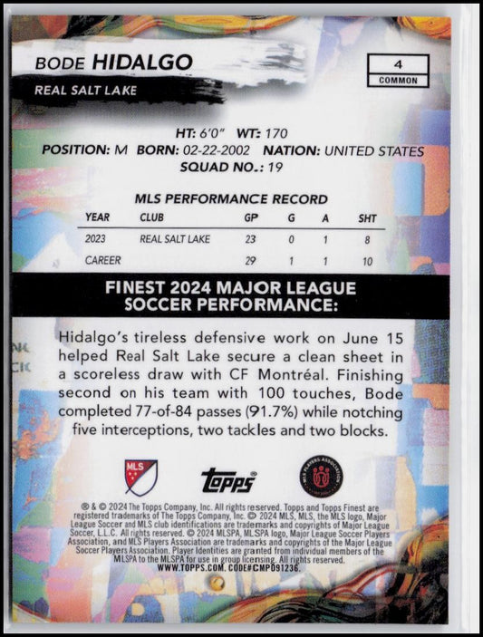 2024 Finest MLS #4 Bode Hidalgo