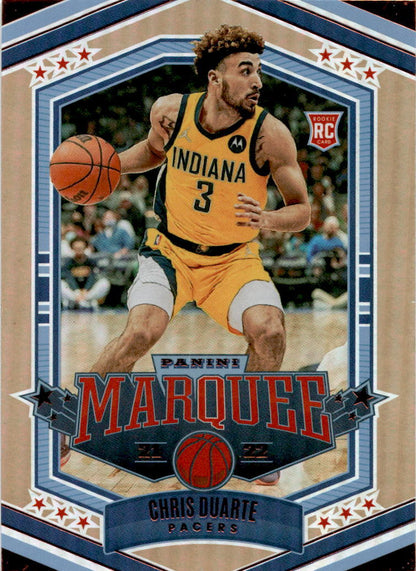 2021 Panini Chronicles Marquee #350 Chris Duarte Indiana Pacers