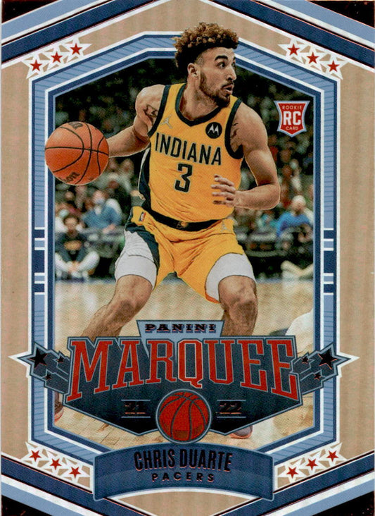 2021 Panini Chronicles Marquee #350 Chris Duarte Indiana Pacers