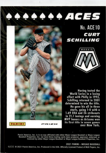 2021 Panini Mosaic Aces Mosaic #ACE10 Curt Schilling Arizona Diamondbacks