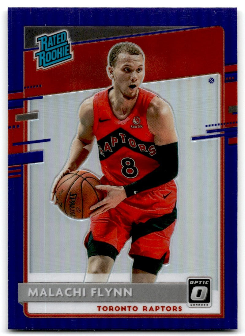 2020-21 Donruss Optic Rated Rookie Purple Prizm Malachi Flynn Rookie Toronto