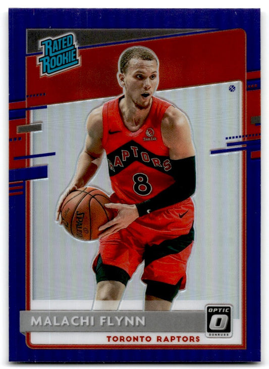 2020-21 Donruss Optic Rated Rookie Purple Prizm Malachi Flynn Rookie Toronto