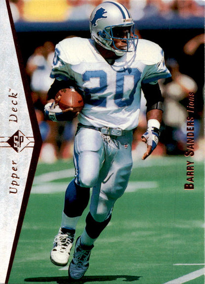 1995 SP #50 Barry Sanders Detroit Lions.